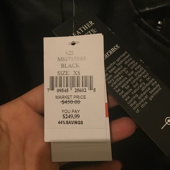 Leather Jacket Michael kors new - Picture 3 of 7